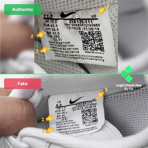 how to tell if a shoe is fake leather|nike shoes authenticity check.